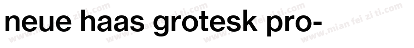 neue haas grotesk pro字体转换
